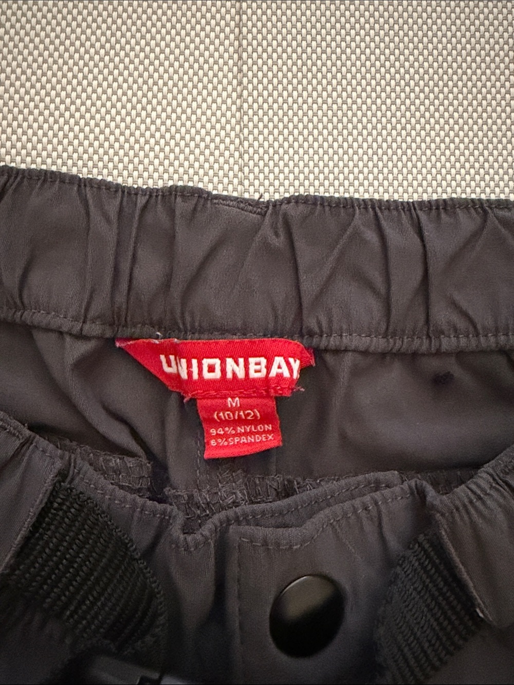 UNIONBAY Black Kids Jogger Pants with Elastic Waistband